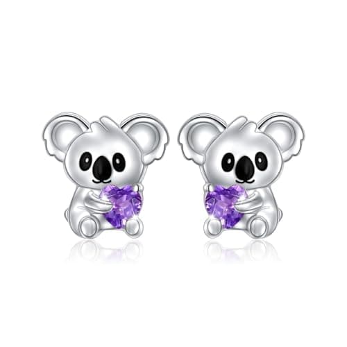 Koala Stud Earrings 925 Sterling Silver Koala Jewelry Gifts for Women