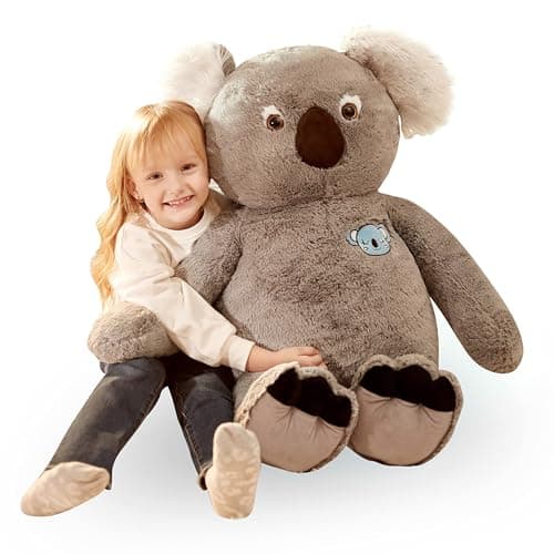 IKASA 30" Giant Koala Stuffed Animal, Super Soft, Zipper-Free Plush