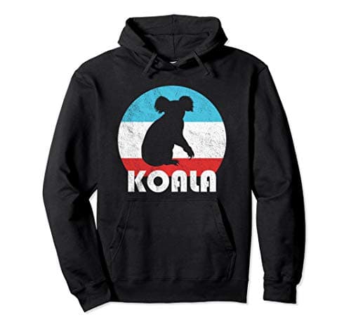 Koala Vintage Retro Silhouette Gift Pullover Hoodie