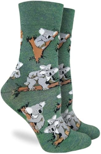 Good Luck Sock Women's Koalas Socks, Adult, Shoe Size 5-9