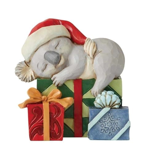 Enesco Jim Shore Mini Christmas Koala Figurine, 2.87in H