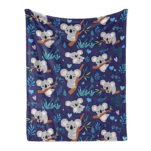 Koala Blanket, Soft Flannel Lightweight Throw Blanket for Kids Girls Boys
