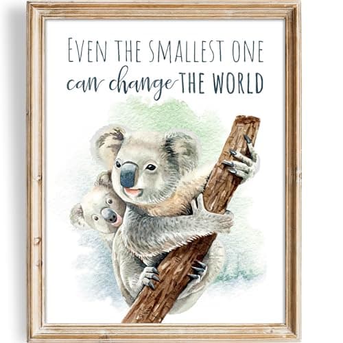 DREAM BIG PRINTABLES Koala Parent and Child Wall Art Print - Unframed - 8x10 | Inspirational Quote - Motivational Wall Art - Nursery Decor for Boys Room or Girls Room | Unisex Newborn Baby Gift
