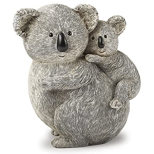 Roman Giftware Inc., Pudgy Pals Collection, Koala and Baby Statue, 8.5" H,Decorative, Garden Gift, Home Outdoor Decor