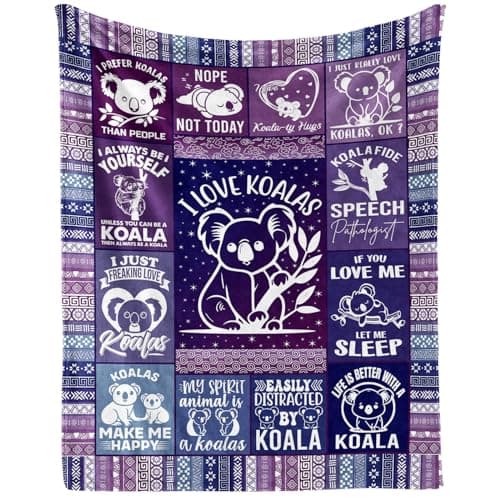 Homieblanket Koala Throw Blanket for Kids Boys Girls Gifts, 40” x 50”
