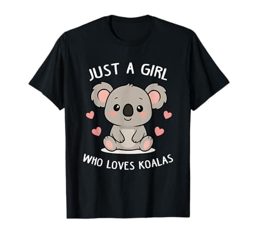 Just a Girl who Loves Koalas Cute Funny Koala Gift Women T-Shirt