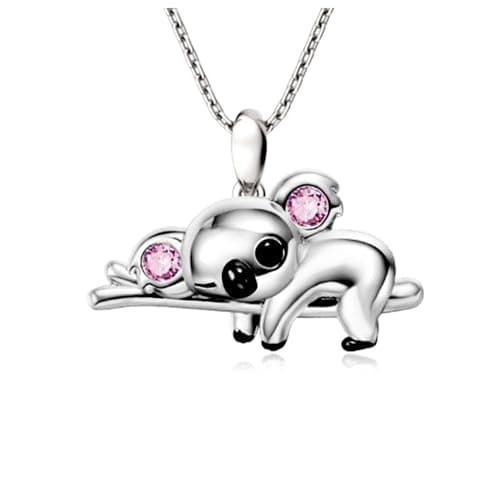 DkakoJew Cute Koala pendant necklace,for Girls Boys Pendant Necklaces Gifts Jewelry Gifts for Girls Daughter Boys Son Granddaughter Niece Birthday Christmas Graduation Gif over 3 years old.