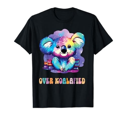 Over Koalafied Cute Vintage Colorful Koala bear T-Shirt