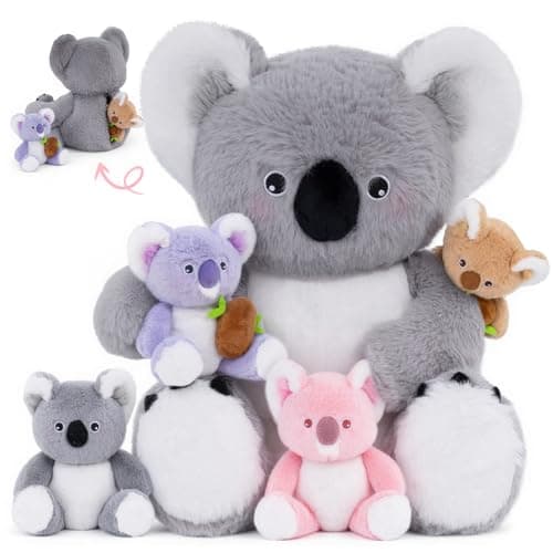 OUOZZZ 5-in-1 Koala Stuffed Animal 12" Plush Snuggle Toy