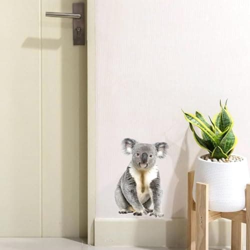 Koala Bear Wall Decal,Australian Wildlife Vinyl Sticker for Forest-Themed Nursery or Safari Room, Office