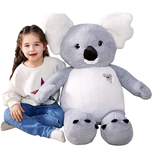IKASA 30" Giant Koala Stuffed Animal, Super Soft, Zipper-Free