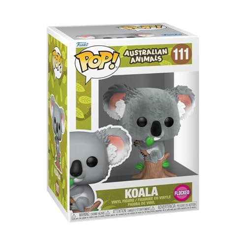 Funko POP! Vinyl: Australian Animals - Koala (Flocked) | Official Merch - Collectable Vinyl Figurine for Shelf Display - Birthday Gift Idea for Fans and Collectors