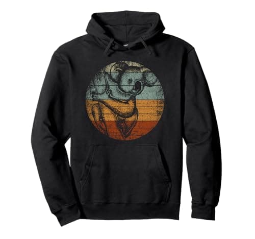 Retro Koala Pullover Hoodie