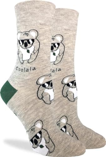 Good Luck Sock Women's Coolala Koala Socks, Adult, Shoe Size 5-9