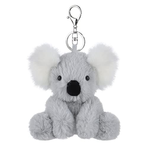 Apricot Lamb Toys Plush Gray Koala Stuffed Animal Keychain for Kids 4.5''