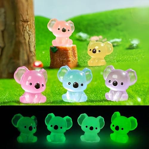 MOSSVANA Glow in The Dark Koala Resin Animals