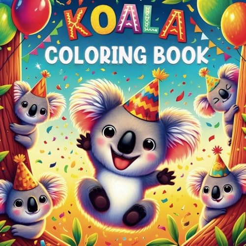 Koala Coloring Book: 50 Fun Facts to Discover and Color, Educational and Fun Koala Coloring Book for Children Ages 4-10, Learn Amazing Facts While Coloring Adorable Koalas!